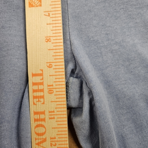 Bebe Y2k Drawstring Lounge Pants Denim Accents Wide Leg Flare Blue Size Large - Picture 16 of 16